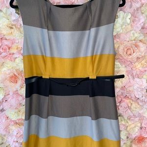 TRI COLOR BUSINESS DRESS